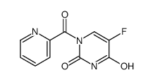 5-fluoro-1-(pyridine-2-carbonyl)pyrimidine-2,4-dione结构式