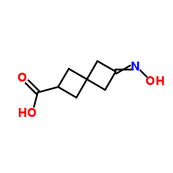 6-(Hydroxyimino)spiro[3.3]heptane-2-carboxylic acid结构式