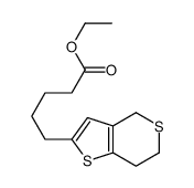 ethyl 5-(6,7-dihydro-4H-thieno[3,2-c]thiopyran-2-yl)pentanoate结构式