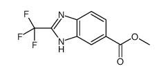 2-TRIFLUOROMETHYL-1H-BENZOIMIDAZOLE-5-CARBOXYLIC ACID METHYL ESTER structure