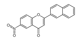 2-naphthalen-2-yl-6-nitrochromen-4-one Structure