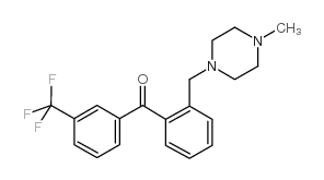 2-(4-METHYLPIPERAZINOMETHYL)-3'-TRIFLUOROMETHYLBENZOPHENONE structure