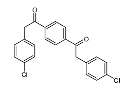 2-(4-chlorophenyl)-1-[4-[2-(4-chlorophenyl)acetyl]phenyl]ethanone Structure