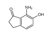 7-amino-6-hydroxy-2,3-dihydroinden-1-one结构式