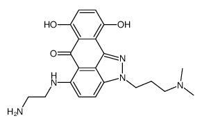 5-[(2-aminoethyl)amino]-2-[3-(dimethylamino)propyl]-7,10-dihydroxyanthra[1,9-cd]pyrazol-6(2H)-one Structure