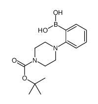 (2-(4-(tert-Butoxycarbonyl)piperazin-1-yl)phenyl)boronic acid structure