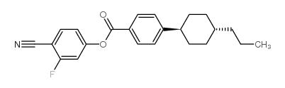 3-Fluoro-4-cyanophenyl trans-4-(4-n-propylcyclohexyl)-benzoate structure