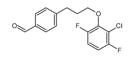 4-[3-(2-chloro-3,6-difluorophenoxy)propyl]benzaldehyde结构式