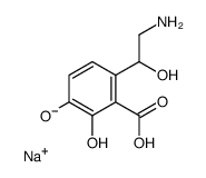 sodium,6-(2-amino-1-hydroxyethyl)-2,3-dihydroxybenzoate Structure