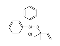 chloro-(2-methylbut-3-en-2-yloxy)-diphenylsilane结构式