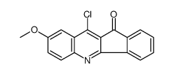 10-chloro-8-methoxyindeno[1,2-b]quinolin-11-one结构式