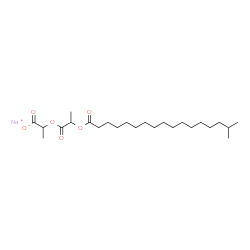 sodium 2-[[2-[(16-methylheptadecanoyl)oxy]propionyl]oxy]propionate structure