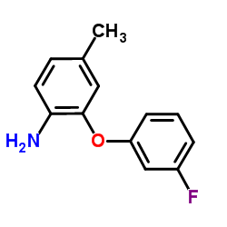 2-(3-Fluorophenoxy)-4-methylaniline结构式