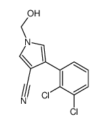 4-(2,3-DICHLOROPHENYL)-1-(HYDROXYMETHYL)-1H-PYRROLE-3-CARBONITRILE structure