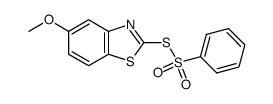 5-methoxybenzothiazol-2-yl benzenethiosulfonate structure