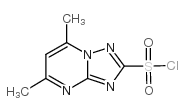 5,7-dimethyl-1,2,4-triazolo[1,5-a]pyrimidine-2-sulphonyl chloride Structure