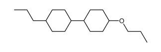 trans,trans-4-Propoxy-4'-propylbicyclohexyl结构式