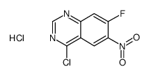 4-chloro-7-fluoro-6-nitroquinazoline hydrochloride结构式