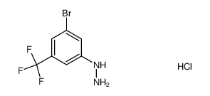 [3-bromo-5-(trifluoromethyl)phenyl]hydrazine hydrochloride结构式