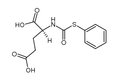 N-phenylsulfanylcarbonyl-L-glutamic acid结构式