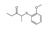 2-(2-methoxy-phenylsulfanyl)-pentan-3-one Structure