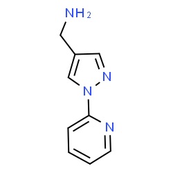 (1-pyridin-2-yl-1H-pyrazol-4-yl)methylamine structure