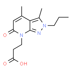 3-(3,4-Dimethyl-6-oxo-2-propyl-2,6-dihydro-7H-pyrazolo[3,4-b]pyridin-7-yl)propanoic acid图片