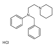 N-benzyl-N-(2-piperidin-1-ylethyl)aniline,hydrochloride结构式