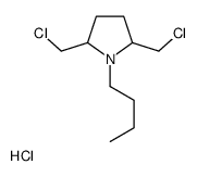 1-BUTYL-2,5-BIS(CHLOROMETHYL)PYRROLIDINE HYDROCHLORIDE结构式