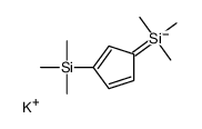 potassium,trimethyl-(3-trimethylsilylcyclopenta-1,4-dien-1-yl)silane Structure