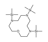 [4,10-bis(trimethylsilyl)-1-oxa-4,7,10-triazacyclododec-7-yl]-trimethylsilane结构式