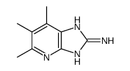 5,6,7-trimethyl-1H-imidazo[4,5-b]pyridin-2-amine结构式