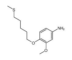 3-methoxy-4-(5-methylsulfanylpentoxy)aniline Structure