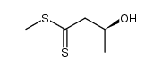 (S)-methyl 3-hydroxybutanedithioate Structure