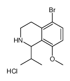 5-bromo-8-methoxy-1-propan-2-yl-1,2,3,4-tetrahydroisoquinoline,hydrochloride结构式