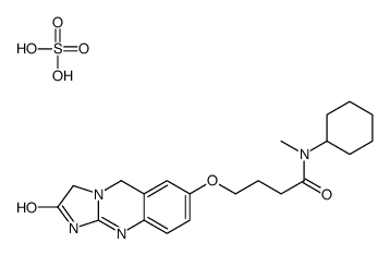 N-cyclohexyl-N-methyl-4-[(2-oxo-5,10-dihydro-3H-imidazo[2,1-b]quinazolin-7-yl)oxy]butanamide,sulfuric acid Structure