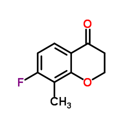 7-Fluoro-8-methyl-2,3-dihydro-4H-chromen-4-one Structure