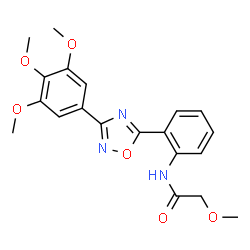 2-Methoxy-N-{2-[3-(3,4,5-trimethoxyphenyl)-1,2,4-oxadiazol-5-yl]phenyl}acetamide结构式