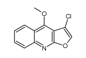 3-chloro-4-methoxy-furo[2,3-b]quinoline结构式