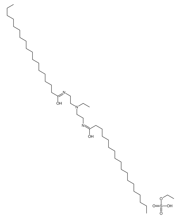 ethyl hydrogen sulfate,N-[2-[ethyl-[2-(octadecanoylamino)ethyl]amino]ethyl]octadecanamide Structure