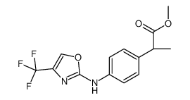 methyl (2R)-2-[4-[[4-(trifluoromethyl)-1,3-oxazol-2-yl]amino]phenyl]propanoate Structure