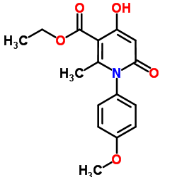 1,6-Dihydro-4-hydroxy-1-(4-methoxyphenyl)-2-methyl-6-(oxo)nicotinic acid ethyl ester picture