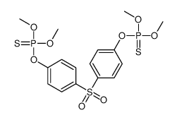 [4-(4-dimethoxyphosphinothioyloxyphenyl)sulfonylphenoxy]-dimethoxy-sulfanylidene-λ5-phosphane结构式