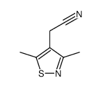 3,5-Dimethyl-4-isothiazoleacetonitrile Structure