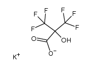 potassium 3,3,3-trifluoro-2-trifluoromethyl-2-hydroxypropionate结构式