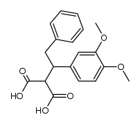 3-(3,4-dimethoxyphenyl)-2-carboxy-4-phenylbutyric acid结构式