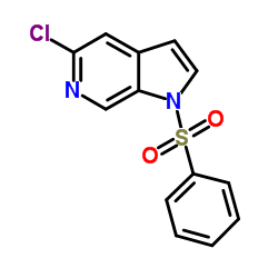 5-Chloro-1-(phenylsulfonyl)-6-azaindole structure