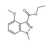 ethyl 4-methoxy-1-methyl-1H-indazole-3-carboxylate结构式