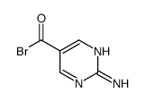 5-Pyrimidinecarbonyl bromide, 2-amino- (9CI)结构式