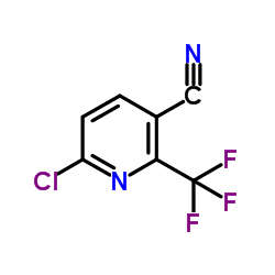 6-氯-2-(三氟甲基)烟腈结构式